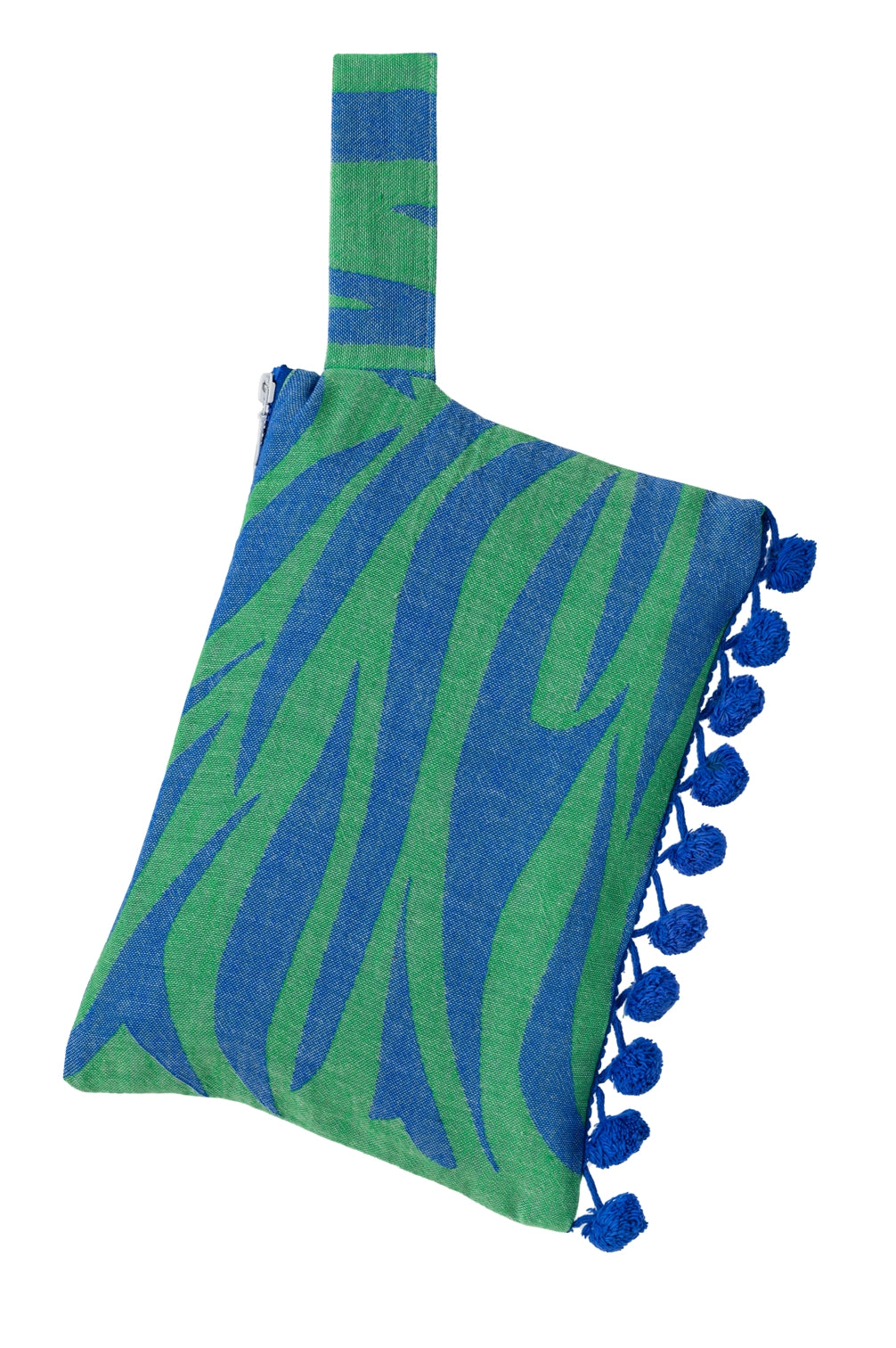 X Clutch Milos Parl. Blue Ponpon