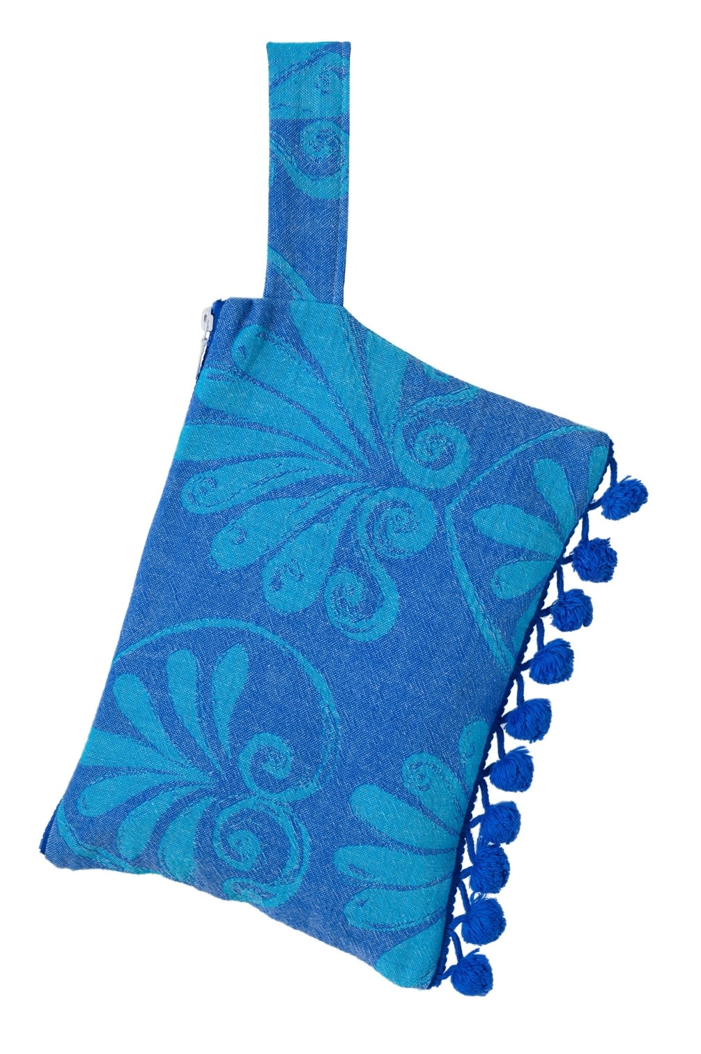 X Clutch Akrokeramo Parl Blue & Turquoise Ponpon